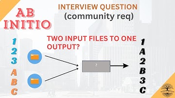Merge n Normalize two input files - Abinitio Interview Qs Solved!!