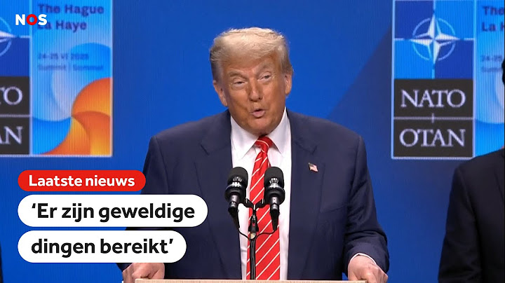 Trump geeft persconferentie: 'Ik heb het voor elkaar gekregen'