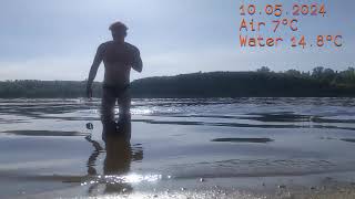 Cold water swimming 10.05.2024. Dnipro river. #iceswimming