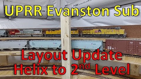 S2022E21 Helix to 2nd Level with Special Flyover - Model Train Layout Ops & Realism Union Pacific RR