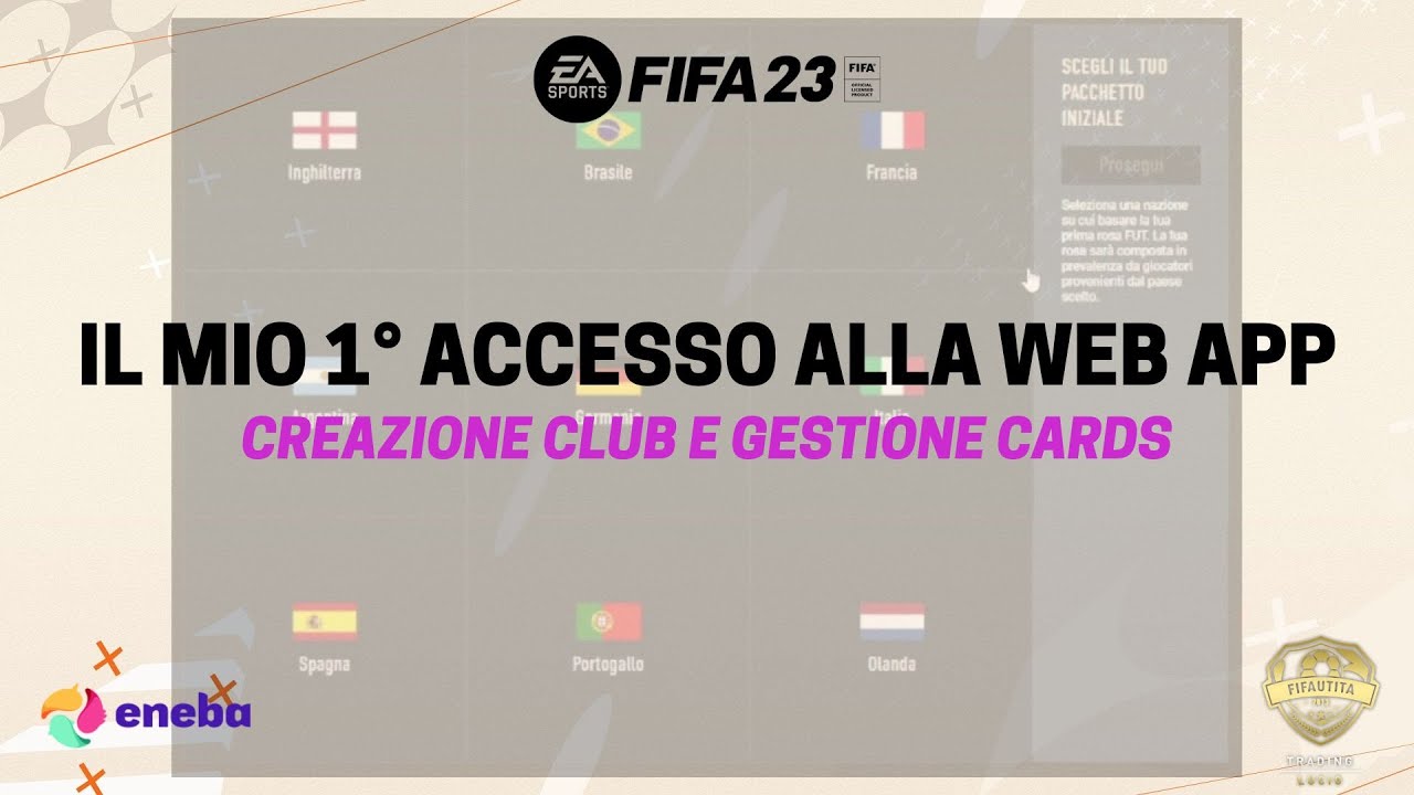 Il Mio 1 Accesso Alla Web App Di FIFA 23 Creazione Del Club YouTube Il mio 1 accesso alla web app di fifa 23 creazione del club youtube