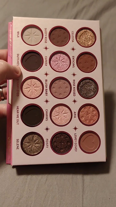 Moira Lover's Starlight Eyeshadow Palette swatches 🩷✨