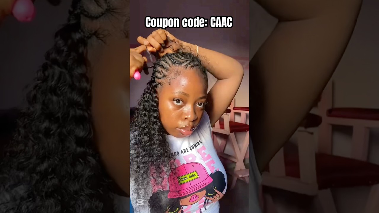 So Creative💓Fulani Braids w/ Invisible Crochet Hair Install | Raw Burmese Curly Hair Ft.