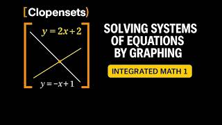 Solving Systems of Equations  by Graphing | Integrated Math 1 (2026 Update)