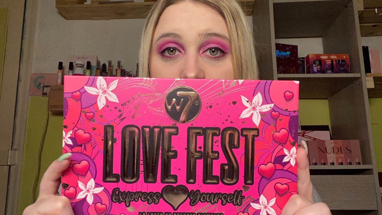 Crash Test de la palette Love Fest de chez W7.