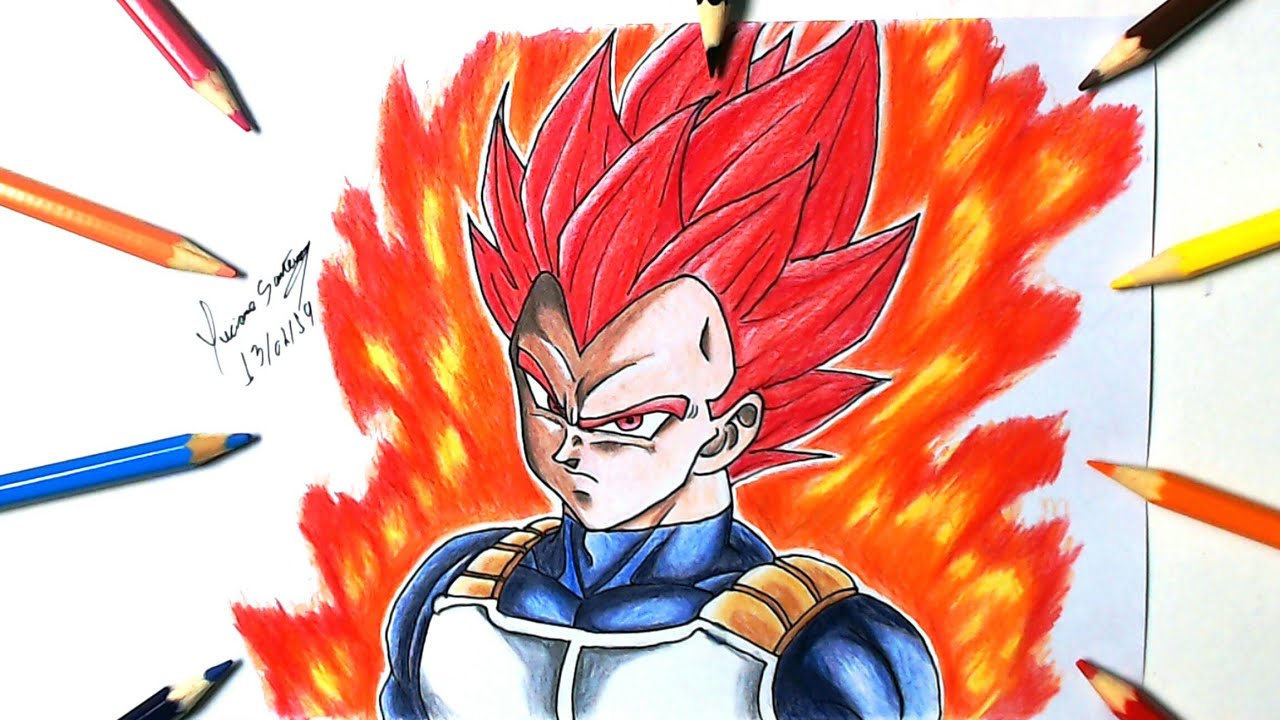 COMO DESENHAR O VEGETA DE DRAGON BALL Z