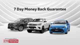 Cmi Toyota 7 Day Money Back Guarantee