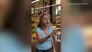 A woman went on tirade after being asked to wear face covering in
trader joe's store north hollywood. shopper recorded the incident
inside sto...