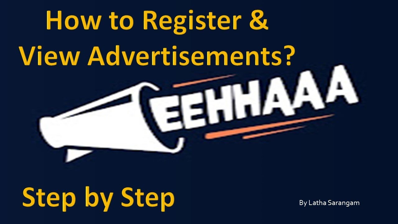 How to Register Eehhaaa and view ads? For Jaa Lifestyle members.