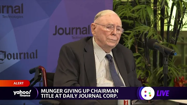 Charlie Munger gives up Daily Journal chairman title, donates $1 million in stock