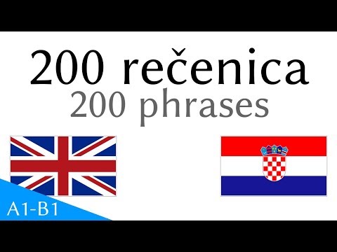 200 rečenica - Engleski jezik - Hrvatski