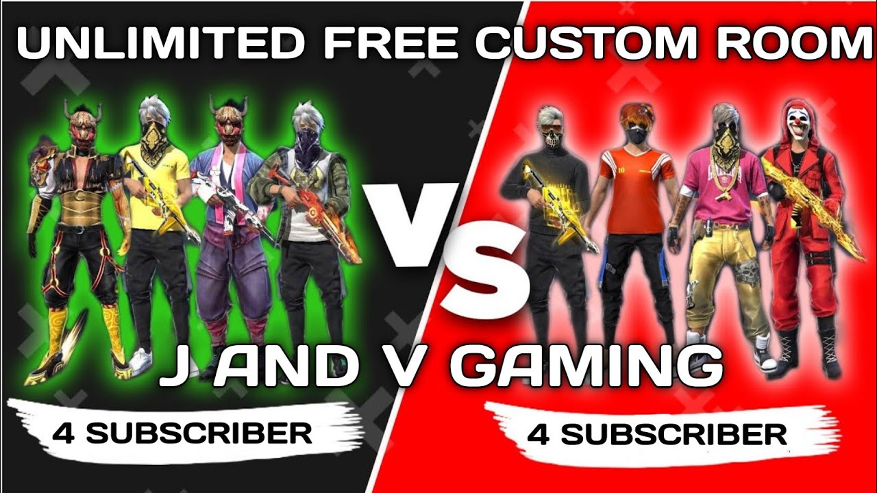 FREE FIRE LIVE - SUBSCRIBER GAMEPLAY || 4 VS 4 CUSTOM ROOM || - YouTube