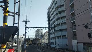 快走な急行電車の通過、新宿線新2000系！！
