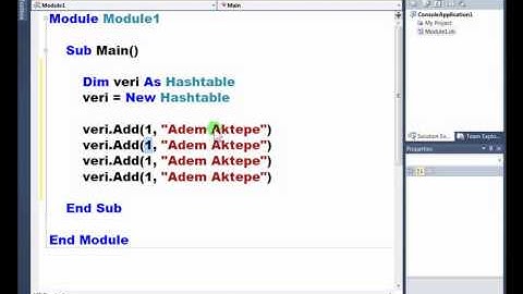 Visual Basic .NET - Ders 339 : Hashtable Sınıfı-Clear