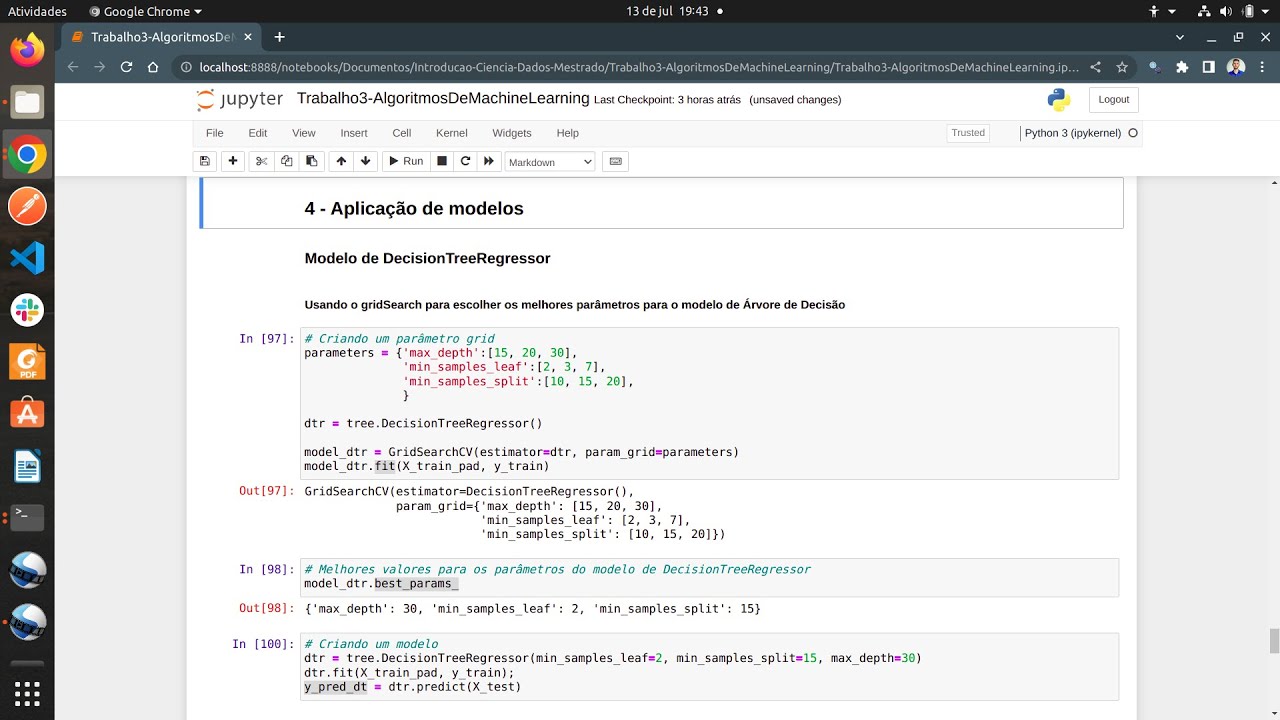 Trabalho 3 - Algoritmos de Machine Learning - Ciência de Dados - YouTube