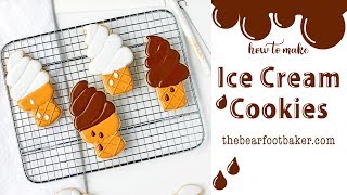 How to Make Ice Cream Cone Cookies | The Bearfoot Baker copy