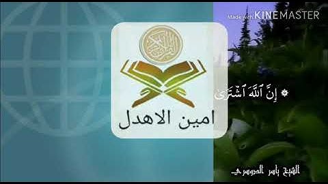 آيات مؤثره بصوت / أمين الأهدل