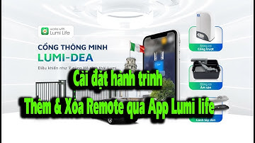 Cài đặt hành trình cổng tự động LUMI   DEA