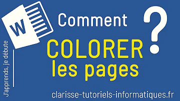 Comment faire un fond de page en couleur sur Word ?