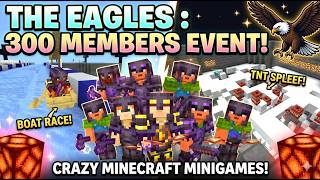 We Celebrated 300 Members with CRAZY Minecraft Minigames! 🦅 On #2b2tpe #minecraft #2b2t