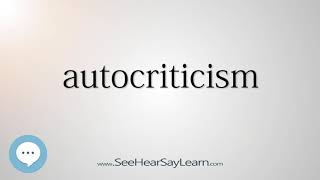 Autocriticism