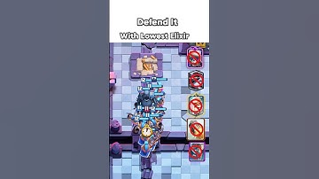 Low Elixir Defense Challenge in Clash Royale | Skill Test