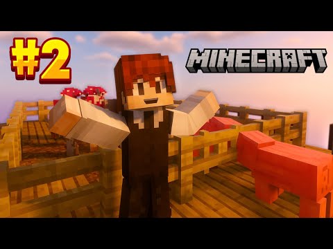 CONSTRUÍ UM CURRAL NO MINECRAFT ONE BLOCK HARDCORE! 🐄💥 [EP:02]