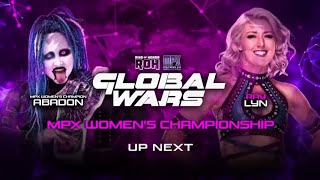 Abadon vs RayLyn for MPX womens Championship at Ring of Honour HonoClub full match 
