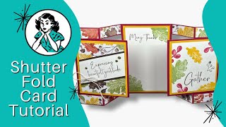 🔴 Shutter Fold Card Tutorial | Perfect For Fall