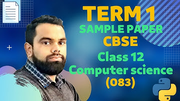Class 12 computer science(083) sample paper 2021-22 Term 1 || CBSE sample paper||#term1||#cbse