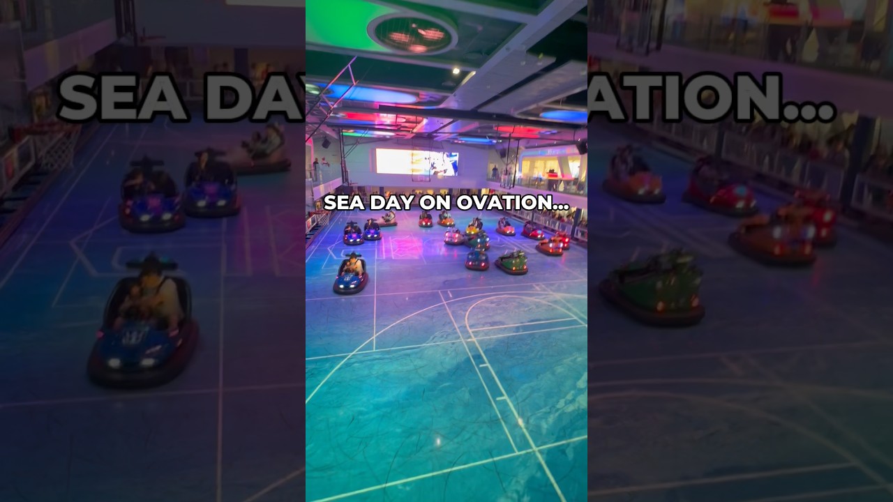 Ovation of the Seas Sea Day: Breakfast, Bumper Cars & Sunset