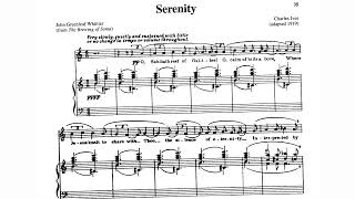 Charles Ives - Serenity for Voice and Piano (1919) [Score-Video]