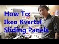 How to Install an Ikea Kvartal Sliding Panel System | BeatTheBush How to Install an Ikea Kvartal Sliding Panel System | BeatTheBush