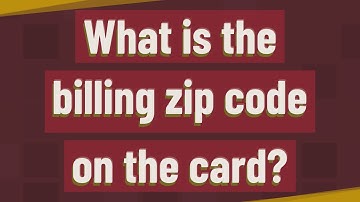 What is the billing zip code on the card?