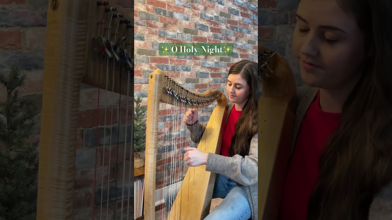 “O Holy Night” on the harp!✨