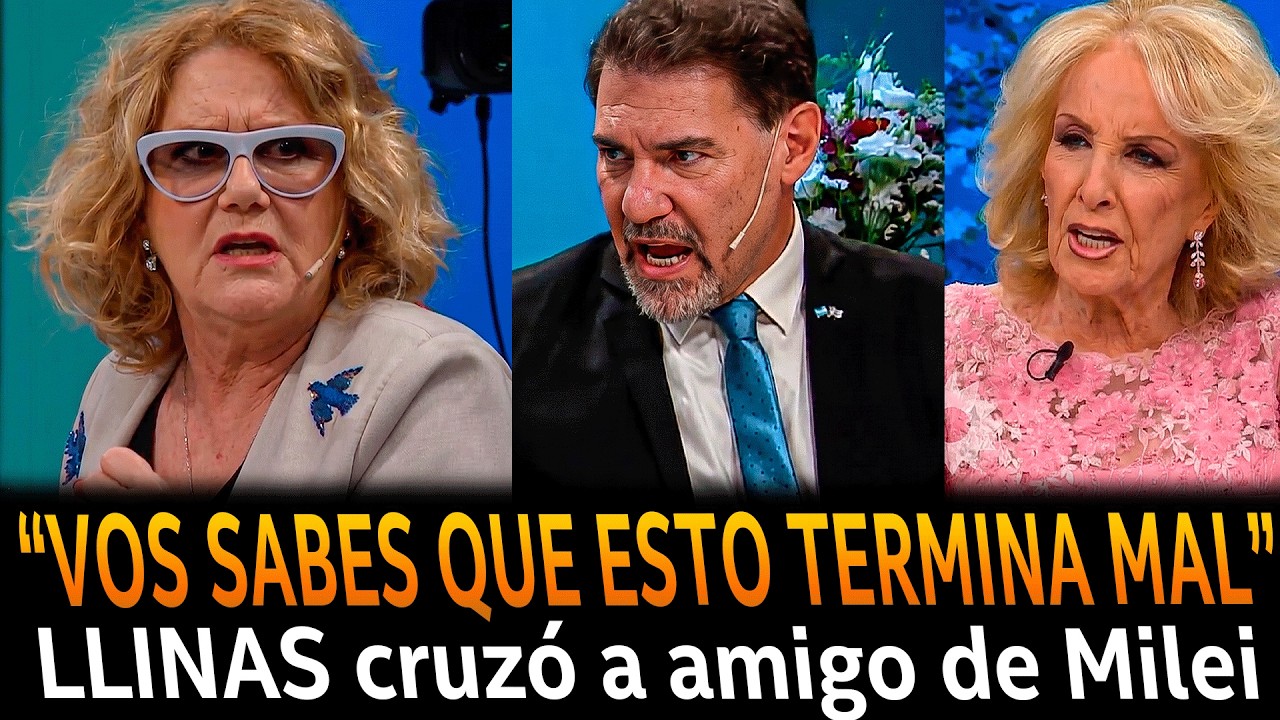 LLINAS se plantó contra LIBERTARIO amigo de Milei en la mesa de Mirtha  Legrand