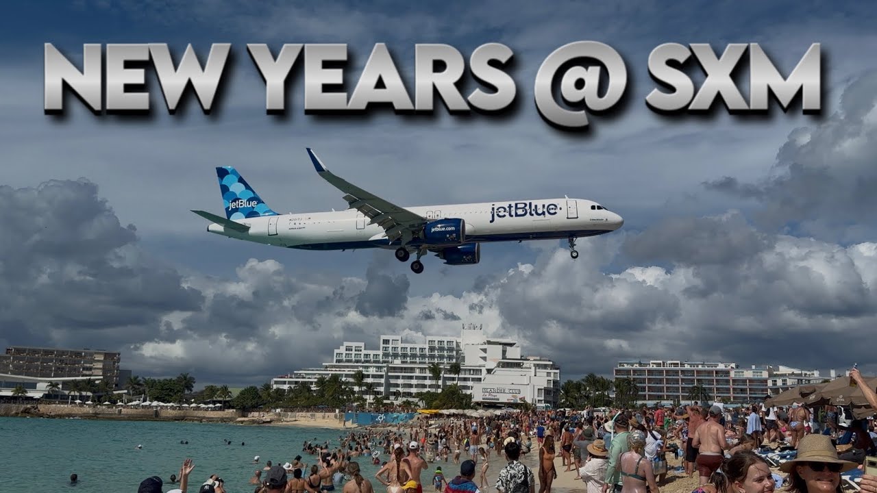 New Years Day Planespotting At St Maarten (Lots of Airline and private jet action)