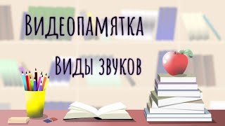 Как различать гласные, согласные, ударные, твердые, звонкие и т.п. Видеопамятка: виды звуков.