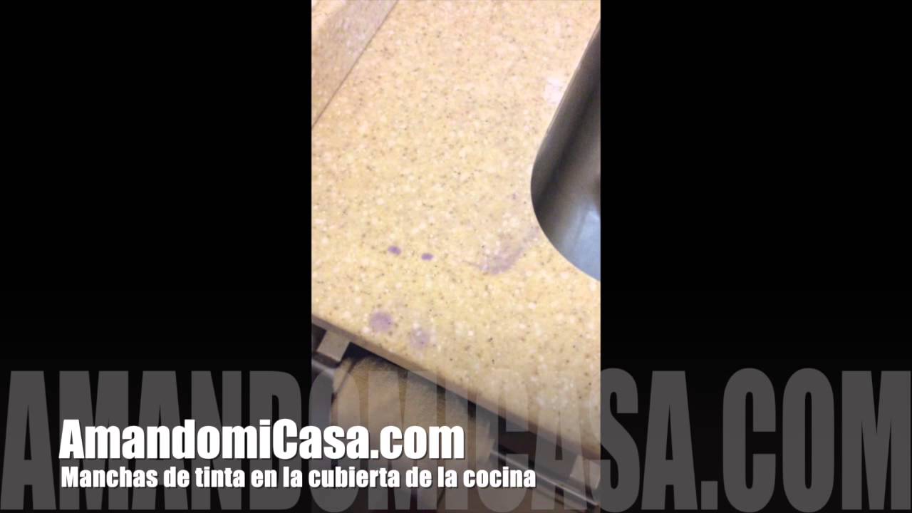 Manchas de tinta en la cubierta de la cocina - YouTube