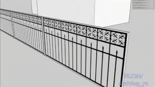 [SketchUp] Ковка и псевдо 3D деревья. Прозрачные текстуры.