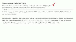 Cycles as Products of Transpositions - Linear Algebra Ch0 Part 6