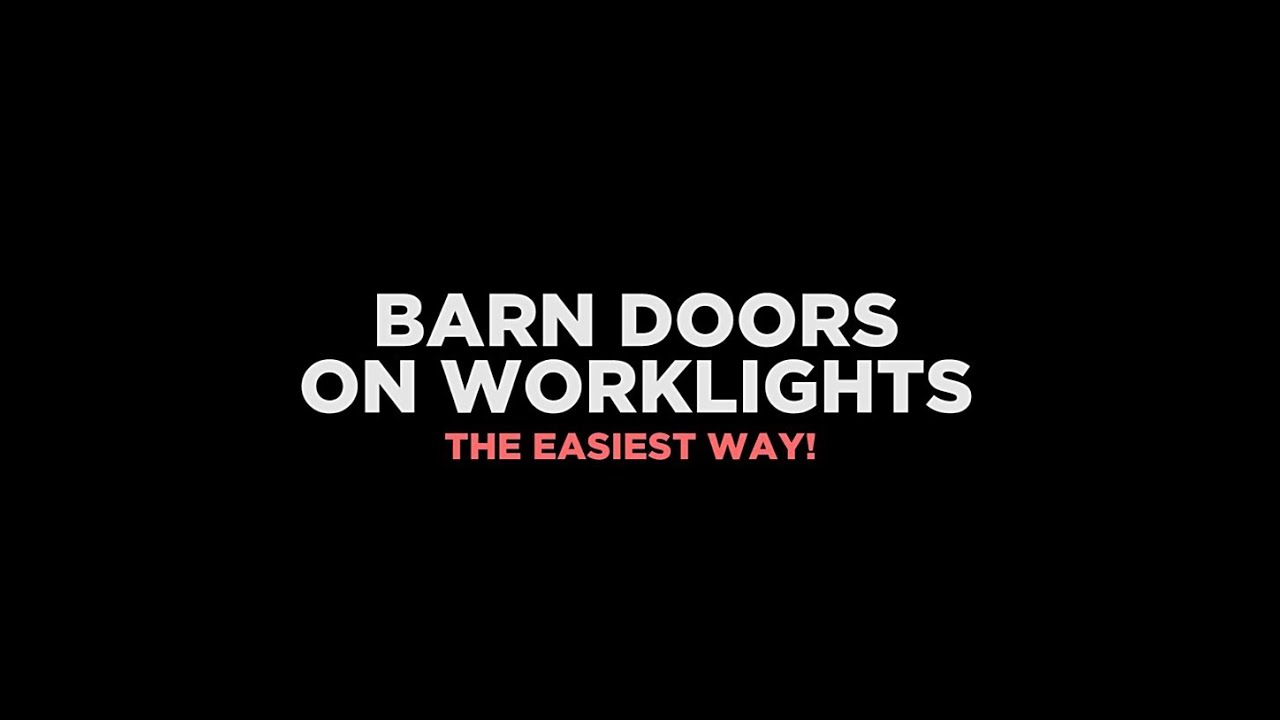 Barn Doors on Work Lights (the easiest way!) YouTube