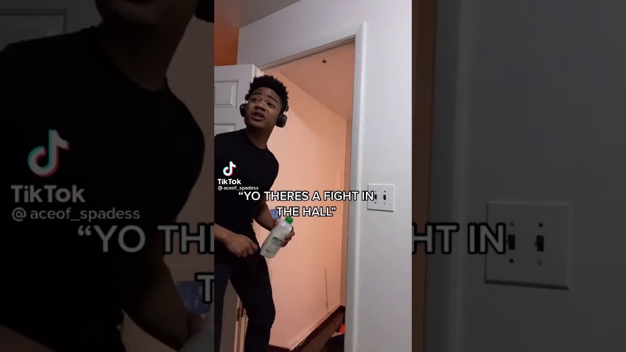 There is a fight in the Hall 😂 Lets get it started TikTok song 