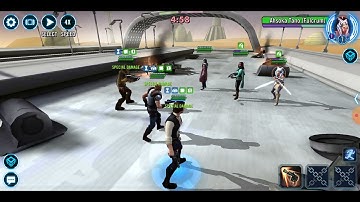 [3v3] Dash/Han/Chewie vs. Sana/Hondo/Fulcrum (L9 ATF): 57 banners