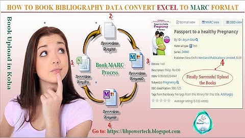 How to Book Bibliography Data Convert Excel to MARC Format