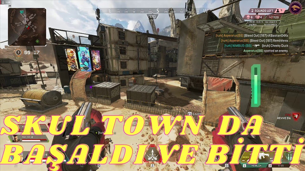 SKULTOWN DA AKSİYON DOLU BİR MAÇ ve ARDINDAN 8 KİLLİ RANK MÜCADELESİ-- APEX LEGENDS TÜRKÇE