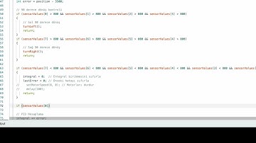 Arduino IDE Dersleri: PID Çizgi İzleyen Robot - 90 Derece Dönüşleri