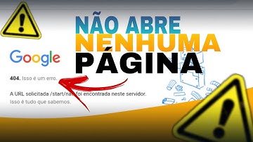 ⚠️Erro 404 Como Resolver esse Problema no Navegador Google?