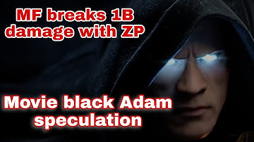MOVIE BLACK ADAM UPDATE AND BREAKING 1 BILLION DAMAGE WITH ZATANNA