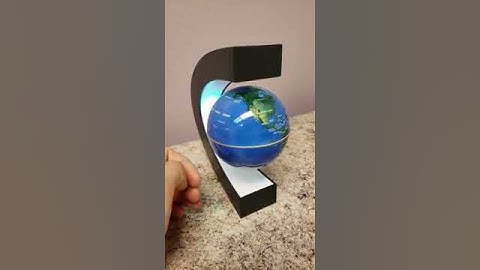 Tmart Review-C Shape Floating World Map Globe Rotating with LED Lights